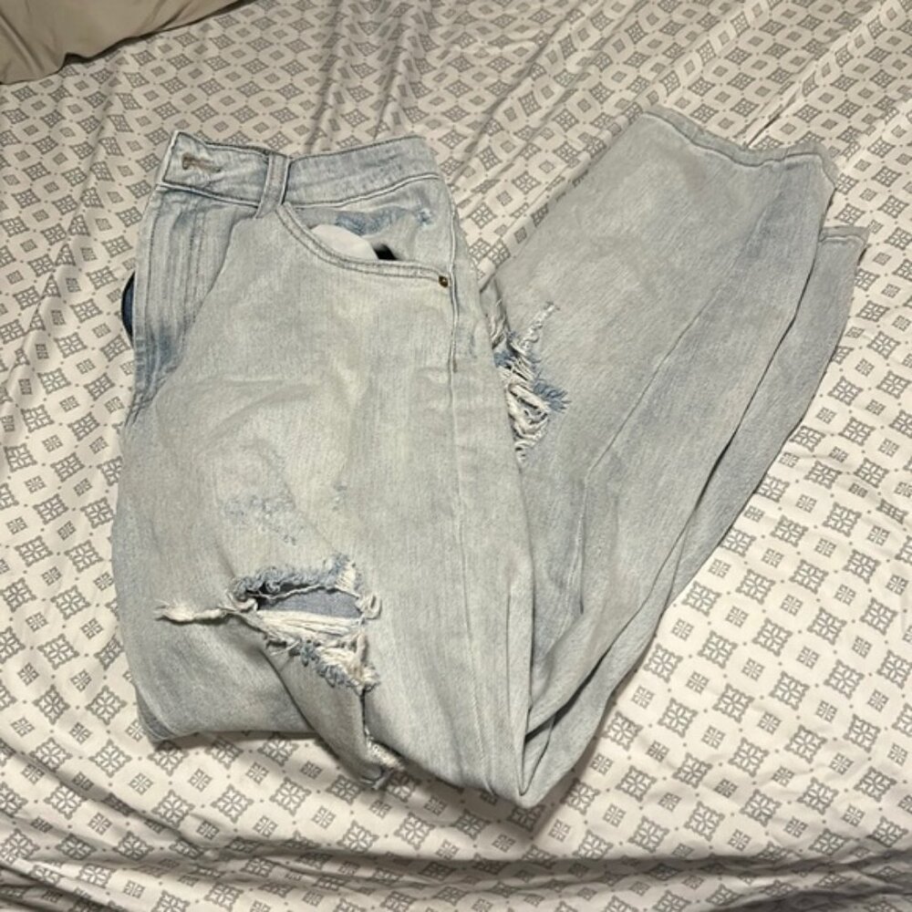 Wild Fable Distressed Mom Jeans - 10